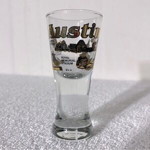 5/$35 Vintage Clear Glass Austin Souvenir Shot Glass